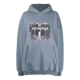 Sudadera con capucha oversize auténtica de Balenciaga «Gris» 620973TIV481404