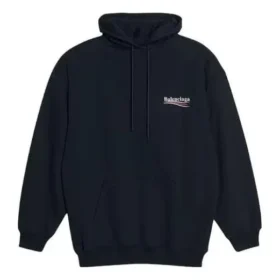 Sudadera con capucha oversize bordada de Political Campaign «Black White» 620947TKVI91070 Sudadera con capucha oversize bordada de Political Campaign «Black White» 620947TKVI91070