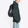 Sudadera con capucha oversize con logotipo de Balenciaga x adidas «Verde-Blanco» 712396TNVA93775