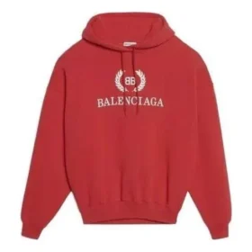 Sudadera con capucha oversize de algodón con logotipo BB «Roja» 547765TCV316400