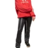 Sudadera con capucha oversize de algodón con logotipo BB «Roja» 547765TCV316400
