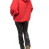 Sudadera con capucha oversize de algodón con logotipo BB «Roja» 547765TCV316400