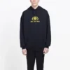 Sudadera con capucha oversize de punto entrelazado «Black Yellow» 578138TEV191361
