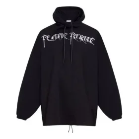 Sudadera con capucha oversize «Femme Fatale» «Negro» 482217TTK141000
