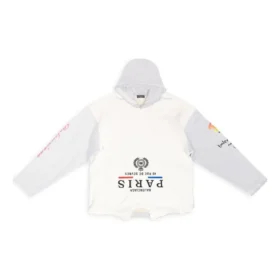 Sudadera con capucha oversize «Paris Upside Down» «Blanca» 698156TMVD19000 Sudadera con capucha oversize «Paris Upside Down» «Blanca» 698156TMVD19000