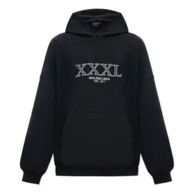 Sudadera con capucha oversize XXXL «Negro y blanco» 713677TNVD91070