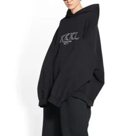 Sudadera con capucha oversize XXXL «Negro y blanco» 713677TNVD91070