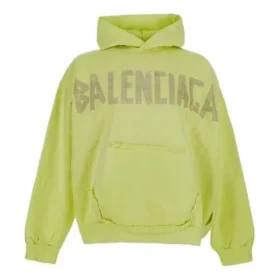 Sudadera con capucha oversize y bolsillos rasgados Tape Type «Amarillo fluorescente» 744441TOVB17204