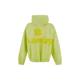 Sudadera con capucha oversize y bolsillos rasgados Tape Type «Amarillo fluorescente» 744441TOVB17204