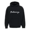 Sudadera con capucha oversize y logotipo en letra cursiva «Black White» 674986TMVB51070
