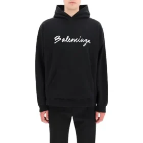 Sudadera con capucha oversize y logotipo en letra cursiva «Black White» 674986TMVB51070