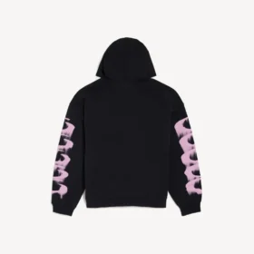 Sudadera con capucha para hombre «Wet Brush» de corte medio en color negro