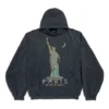 Sudadera con capucha Paris Liberty oversize «Negro» 739024TQVS11083