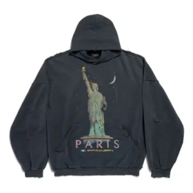 Sudadera con capucha Paris Liberty oversize «Negro» 739024TQVS11083