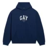 Sudadera con capucha Pride de corte holgado «Navy» 651799TLV548561