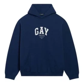 Sudadera con capucha Pride de corte holgado «Navy» 651799TLV548561