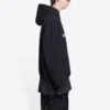 Sudadera con capucha Qixi de corte ancho «Black» 674986TLVC21070