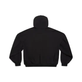 Sudadera con capucha redonda Back Flip oversize «Negro Blanco» 761458TPVG11070