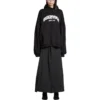 Sudadera con capucha redonda Back Flip oversize «Negro Blanco» 761458TPVG11070