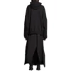Sudadera con capucha redonda Back Flip oversize «Negro Blanco» 761458TPVG11070