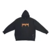 Sudadera con capucha SBalenciaga Metallica de corte oversize «Black Orange» 697879TMV891055
