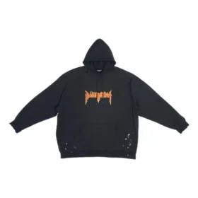 Sudadera con capucha SBalenciaga Metallica de corte oversize «Black Orange» 697879TMV891055 Sudadera con capucha SBalenciaga Metallica de corte oversize «Black Orange» 697879TMV891055