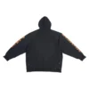 Sudadera con capucha SBalenciaga Metallica de corte oversize «Black Orange» 697879TMV891055