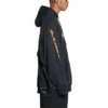 Sudadera con capucha SBalenciaga Metallica de corte oversize «Black Orange» 697879TMV891055