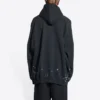 Sudadera con capucha SBalenciaga Metallica de corte oversize «Black Orange» 697879TMV891055