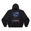 Sudadera con capucha sin bolsillos Paris Moon Oversized «Black Faded» 744462TOVE31055
