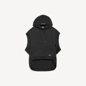Sudadera con capucha sin mangas «Bodies» para hombre, corte regular, en negro Sudadera con capucha sin mangas «Bodies» para hombre, corte regular, en negro