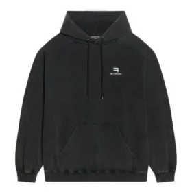 Sudadera con capucha Sporty B de corte medio «Negro» 600583TLVA11070 Sudadera con capucha Sporty B de corte medio «Negro» 600583TLVA11070