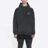 Sudadera con capucha Sporty B de corte medio «Negro» 600583TLVA11070