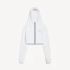 Sudadera con capucha «Techwear Cocoon» para mujer en color blanco Sudadera con capucha «Techwear Cocoon» para mujer en color blanco