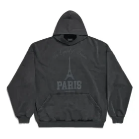 Sudadera con capucha «The Capital Of Fashion», corte ancho «Black Faded» 803265TRVN41048 Sudadera con capucha «The Capital Of Fashion», corte ancho «Black Faded» 803265TRVN41048