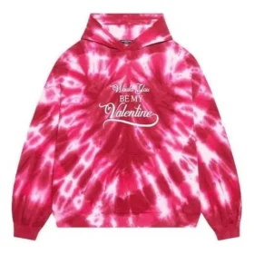 Sudadera con capucha Tie-Dye para San Valentín, corte amplio «Rojo» 675003TLVI86802 Sudadera con capucha Tie-Dye para San Valentín, corte amplio «Rojo» 675003TLVI86802