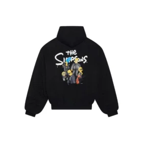 Sudadera con capucha y acolchado Balenciaga x Los Simpson «Negro» 657115TLVG71000