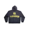 Sudadera con capucha y bolsillos rasgados Tape Type oversize «Azul marino» 744441TOVB14140