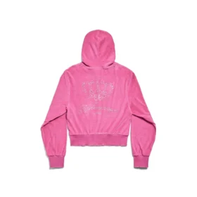 Sudadera con capucha y cremallera ajustada BB Motel «Dark Pink» 791755TQVU85803