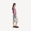 Sudadera con capucha y cremallera Balenciaga Sacra Cœur para mujer, corte medio, en rosa antiguo Sudadera con capucha y cremallera Balenciaga Sacra Cœur para mujer, corte medio, en rosa antiguo
