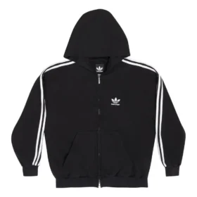 Sudadera con capucha y cremallera Balenciaga x adidas «Black White» 723754TNVN28482