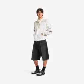 Sudadera con capucha y cremallera «Classic Ink» para hombre en blanco Sudadera con capucha y cremallera «Classic Ink» para hombre en blanco