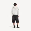 Sudadera con capucha y cremallera «Classic Ink» para hombre en blanco