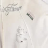 Sudadera con capucha y cremallera «Classic Ink» para hombre en blanco