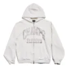 Sudadera con capucha y cremallera completa Champs-Élysées, corte regular «Blanco» 803264TRVM99016