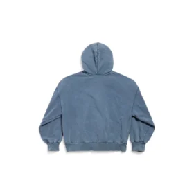 Sudadera con capucha y cremallera completa Enjoy Paris, corte regular «Azul descolorido» 803264TRVL99340
