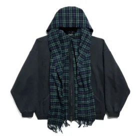 Sudadera con capucha y cremallera completa «Unity Sports Icon Scarf» oversize «Azul oscuro» 794747TQVM24021