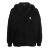 Sudadera con capucha y cremallera con logotipo bordado «Negro» 674719TLVH81070