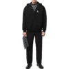Sudadera con capucha y cremallera con logotipo bordado «Negro» 674719TLVH81070