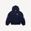 Sudadera con capucha y cremallera de corte regular para hombre de la colección WFP en azul marino Sudadera con capucha y cremallera de corte regular para hombre de la colección WFP en azul marino